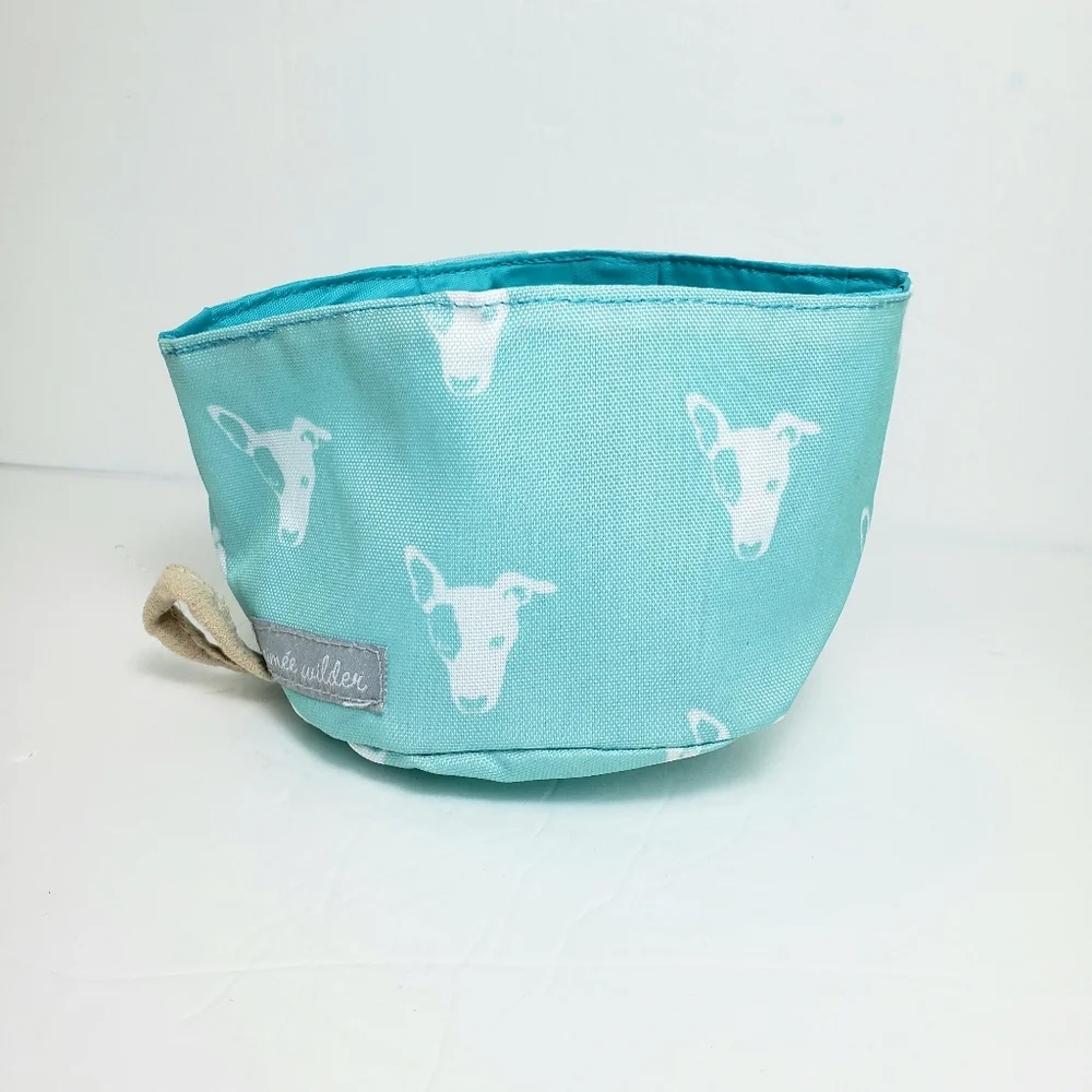 Aimee Wilder Foldable Portable Pet Bowl Aqua 24oz